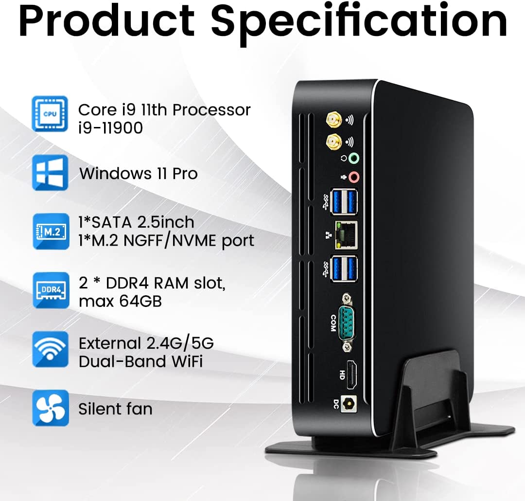 Pc Gaming Cpu - Partaker 11th Gen Intel Mini PC