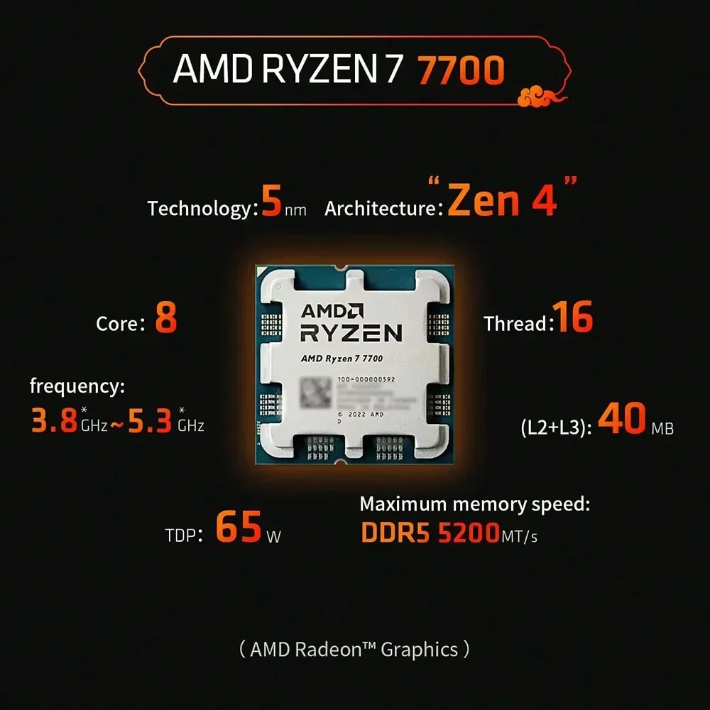 AMD R7 7700 Ryzen 7 7700 Budge - Pc Gaming Amd Ryzen 7 recension och pris