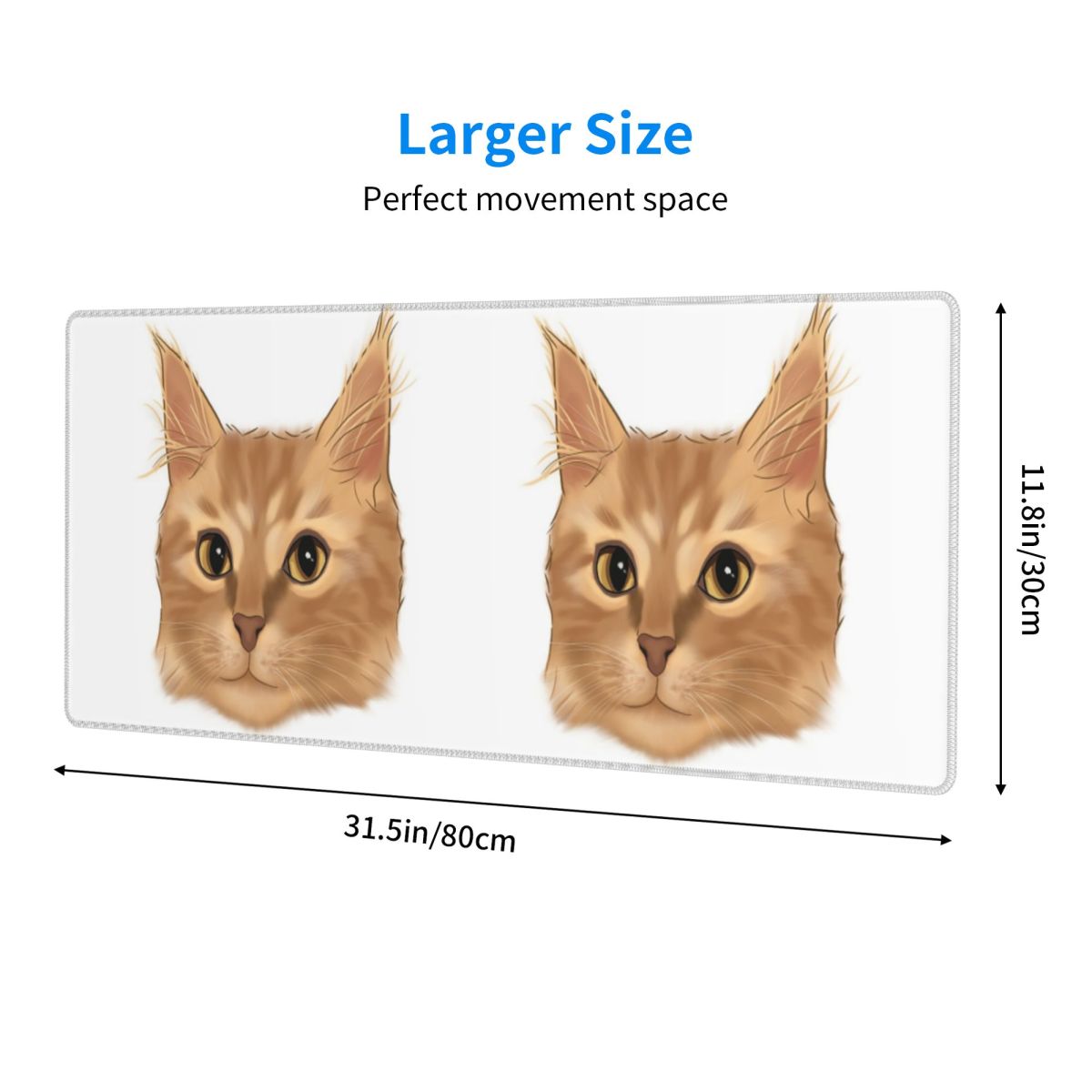 Large Mouse Pad Orange Tabby C - Pc Gaming Orange recension och pris