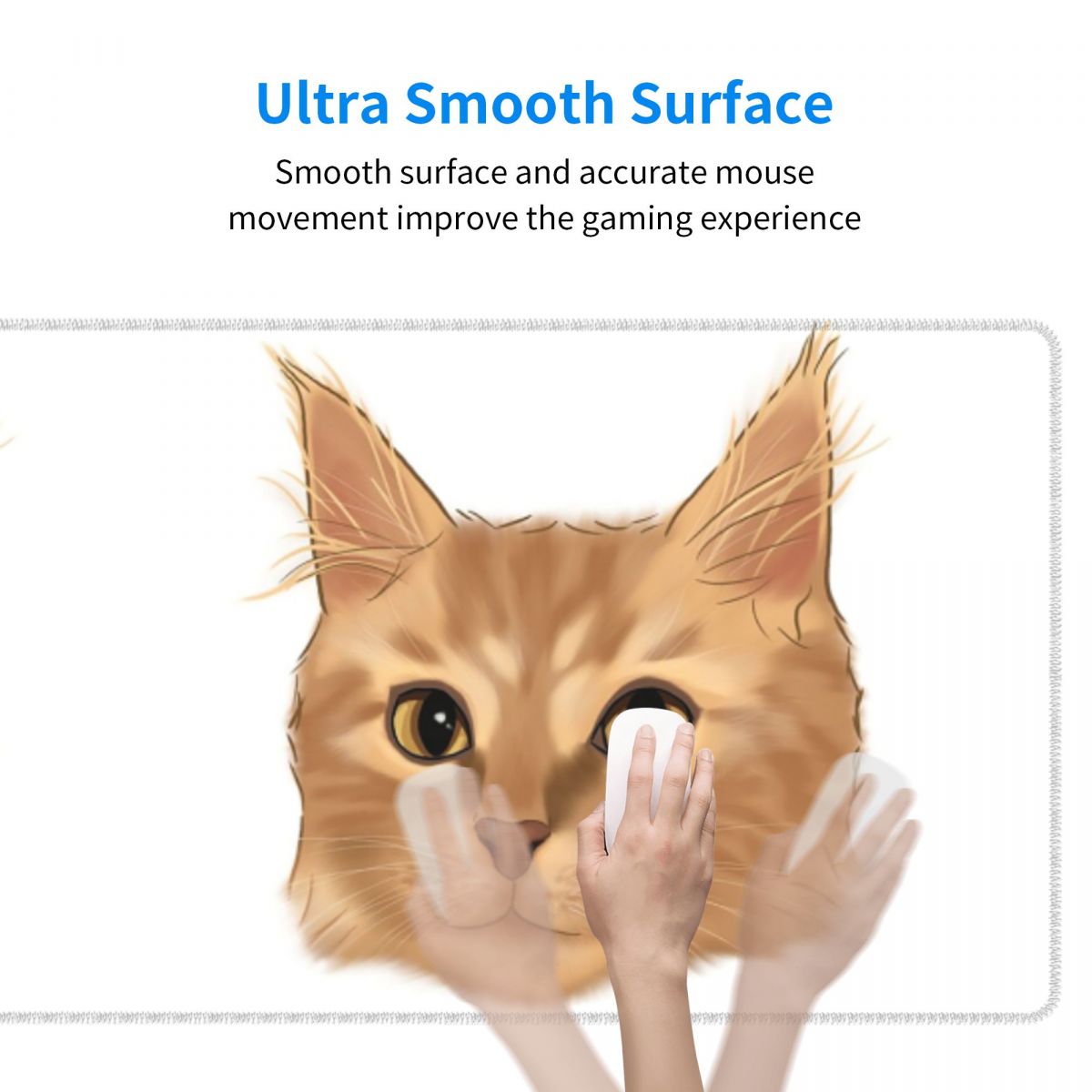 Large Mouse Pad Orange Tabby C - Pc Gaming Orange recension och pris