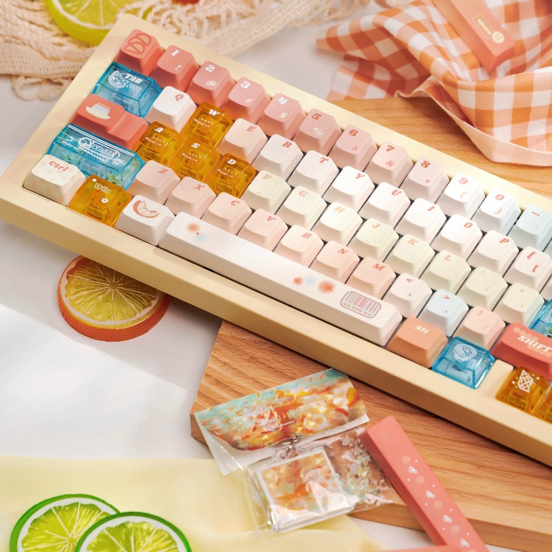 Orange Sea Theme Keycaps Set C - Pc Gaming Orange recension och pris
