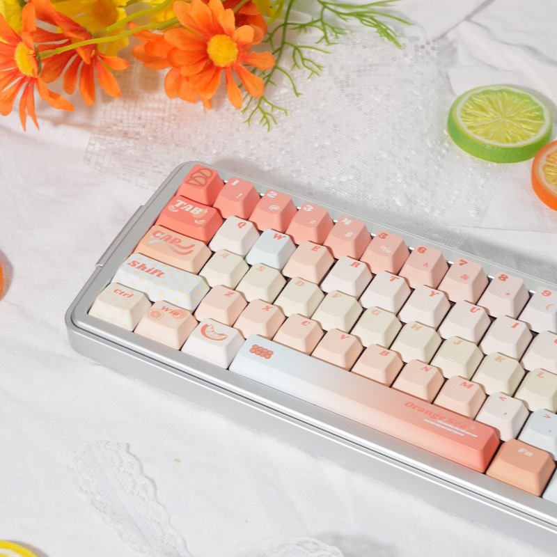 Orange Sea Theme Keycaps Set C - Pc Gaming Orange recension och pris