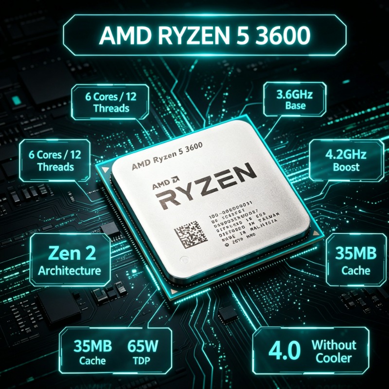 AMD Ryzen R5 3600 Gaming PC CP - Pc Gaming Cpu recension och pris