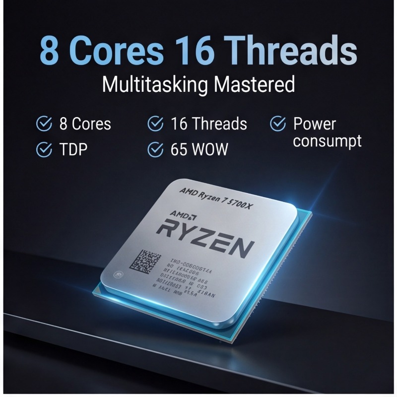 AMD Ryzen 7 5700X Processor Fo - Pc Gaming Amd Ryzen 7 recension och pris