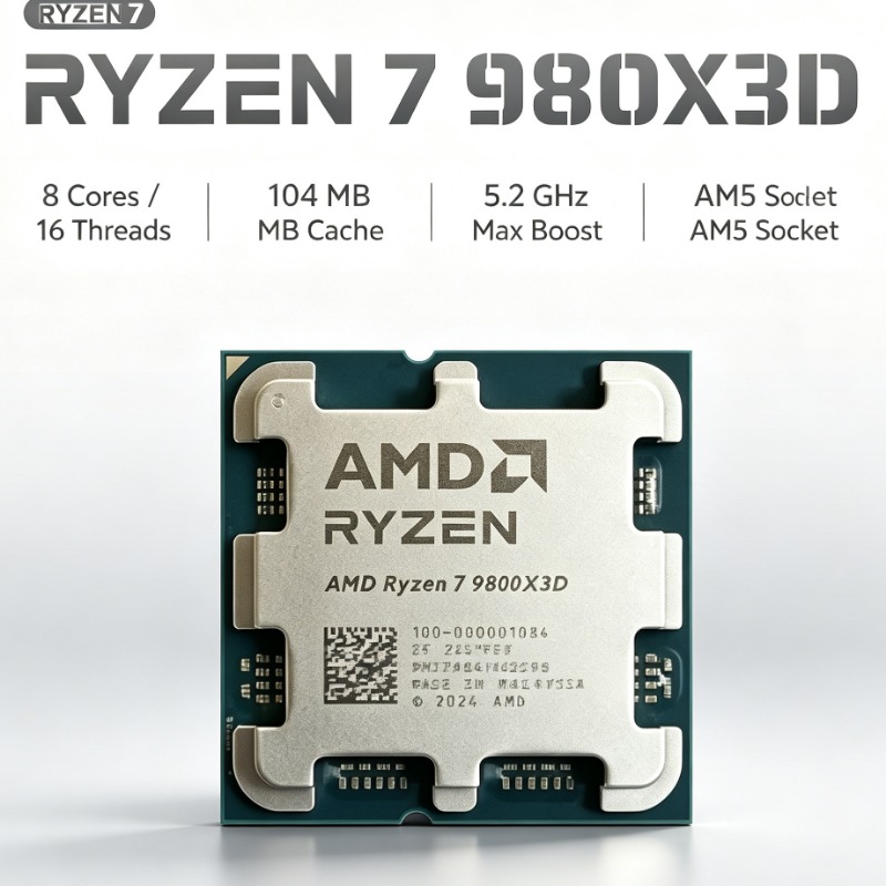 AMD Ryzen 7 9800X3D PC Process - Pc Gaming Amd Ryzen 7 recension och pris
