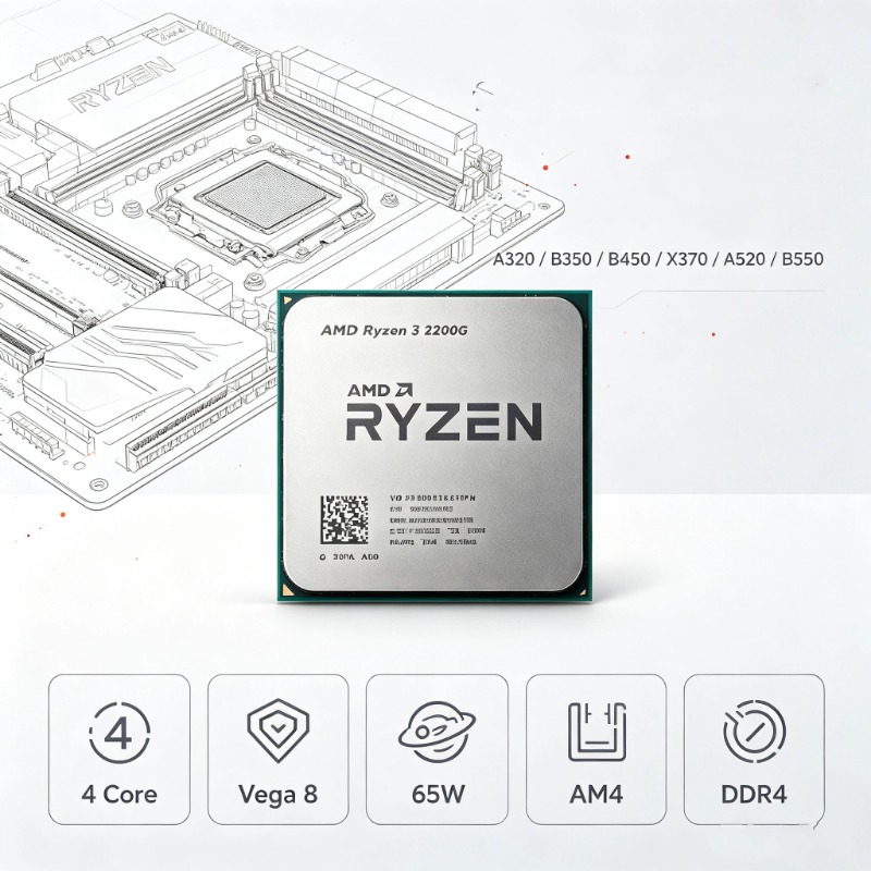 AMD Ryzen 3 2200G R3 2200G 3.5 - Pc Gaming Cpu recension och pris