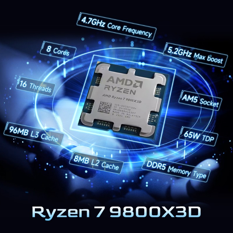 AMD Ryzen 7 9800X3D Content Cr - Pc Gaming Amd Ryzen 7 recension och pris