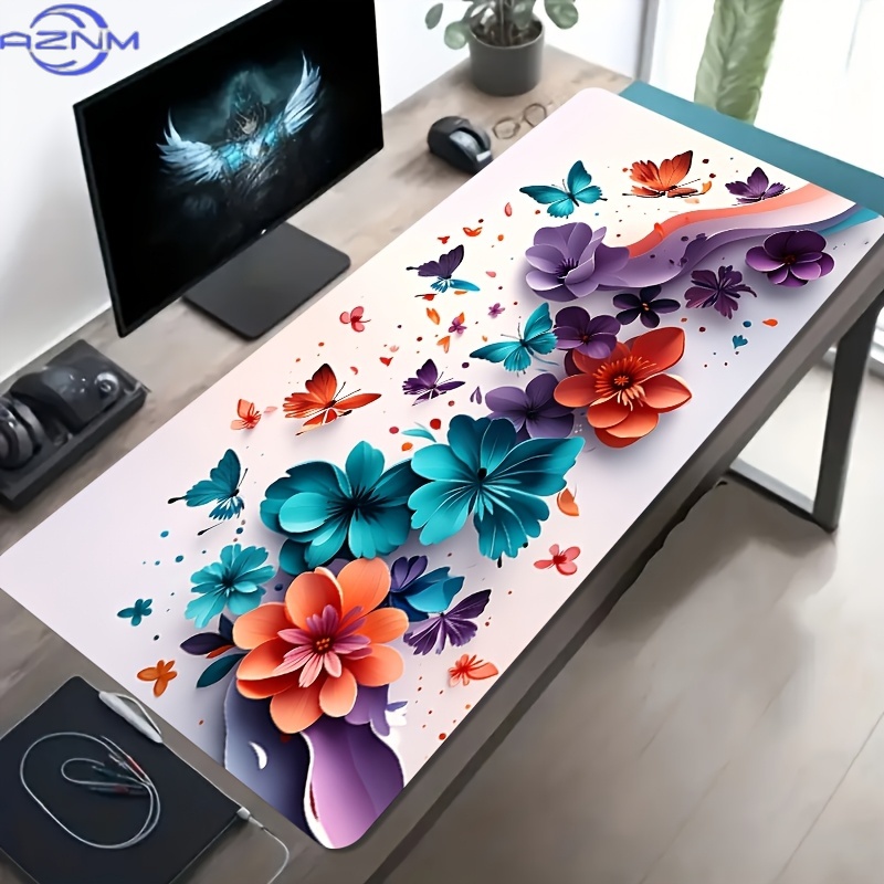 1pc Large Gaming Desk Mat Comp - Pc Gaming Orange recension och pris
