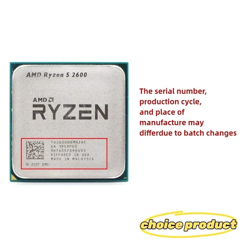 AMD Ryzen5 2600 AM4 Interface  - Pc Gaming Cpu recension och pris