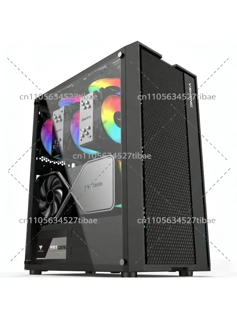 Black E-ATX Computer Case with - Pc Gaming Cpu recension och pris